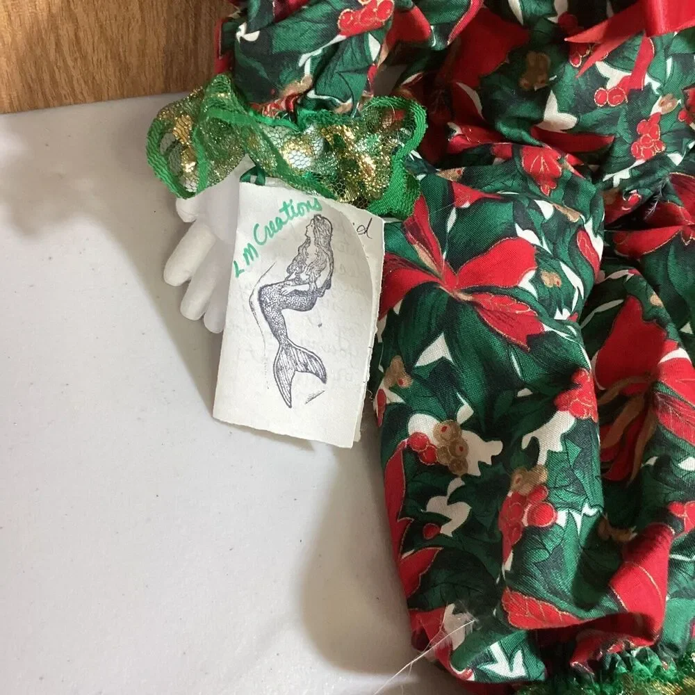 Vintage Handmade Jester Clown Joker Elf Christmas Doll 19”
